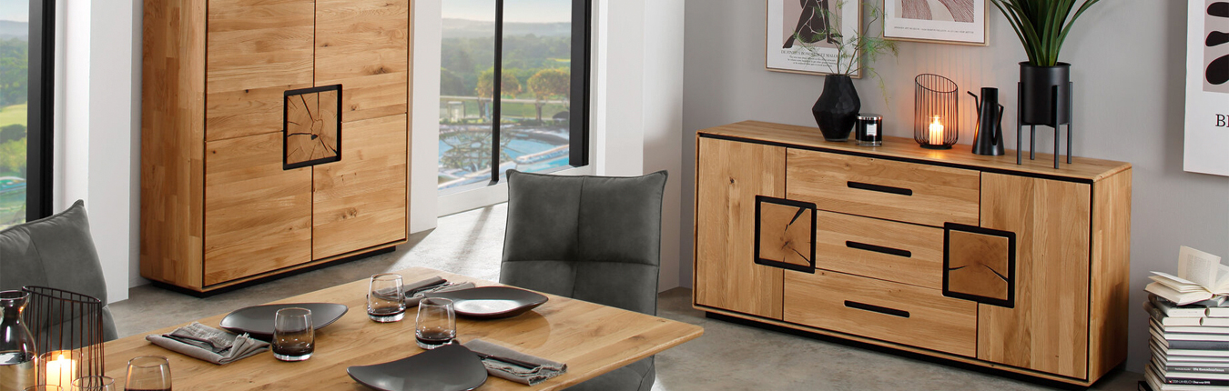 mobilier de salle à manger en chêne