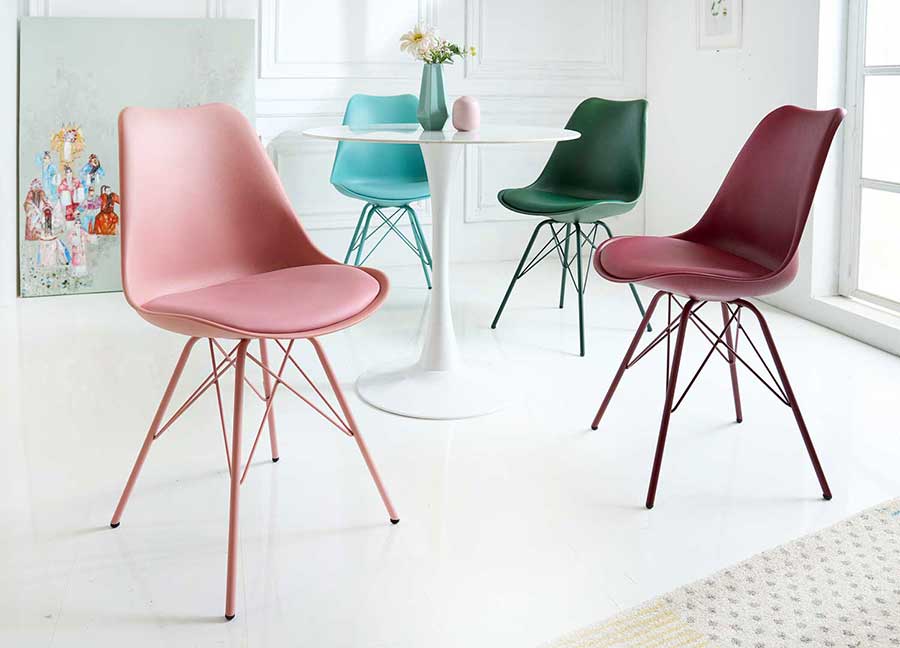 ensemble chaises de couleur pas cher