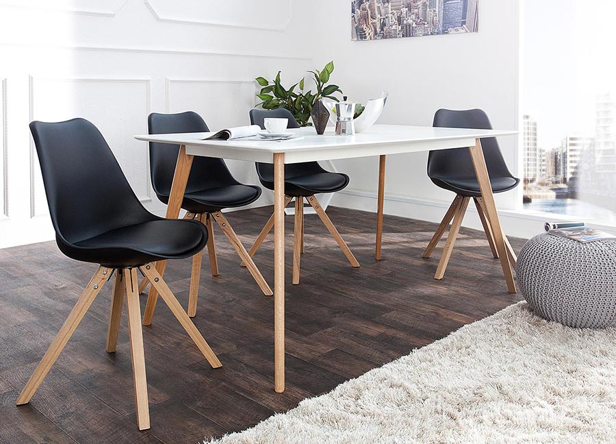 CHAISE PAS CHER SCANDINAVE NOIR