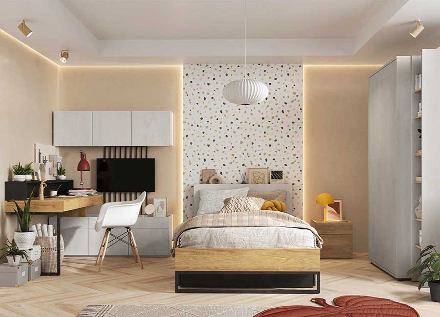 MEUBLE DE CHAMBRE A COUCHER ENFANT MODERNE