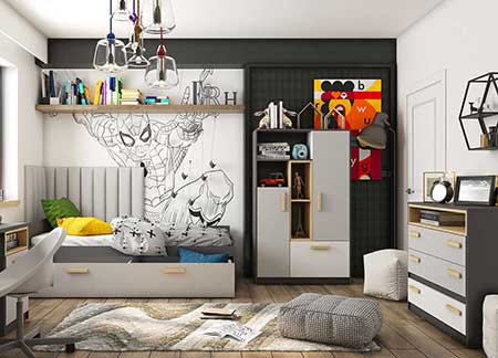 meuble de chambre a coucher enfant moderne