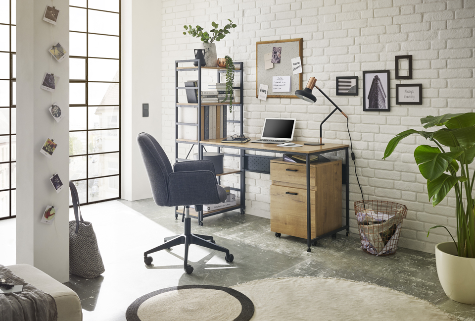 bureau de travail style industriel