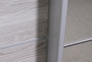 Armoire 2 portes avec miroir