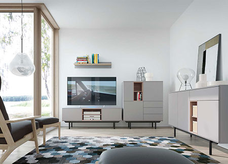 ENSEMBLE DE MEUBLE DE SALON SCANDINAVE